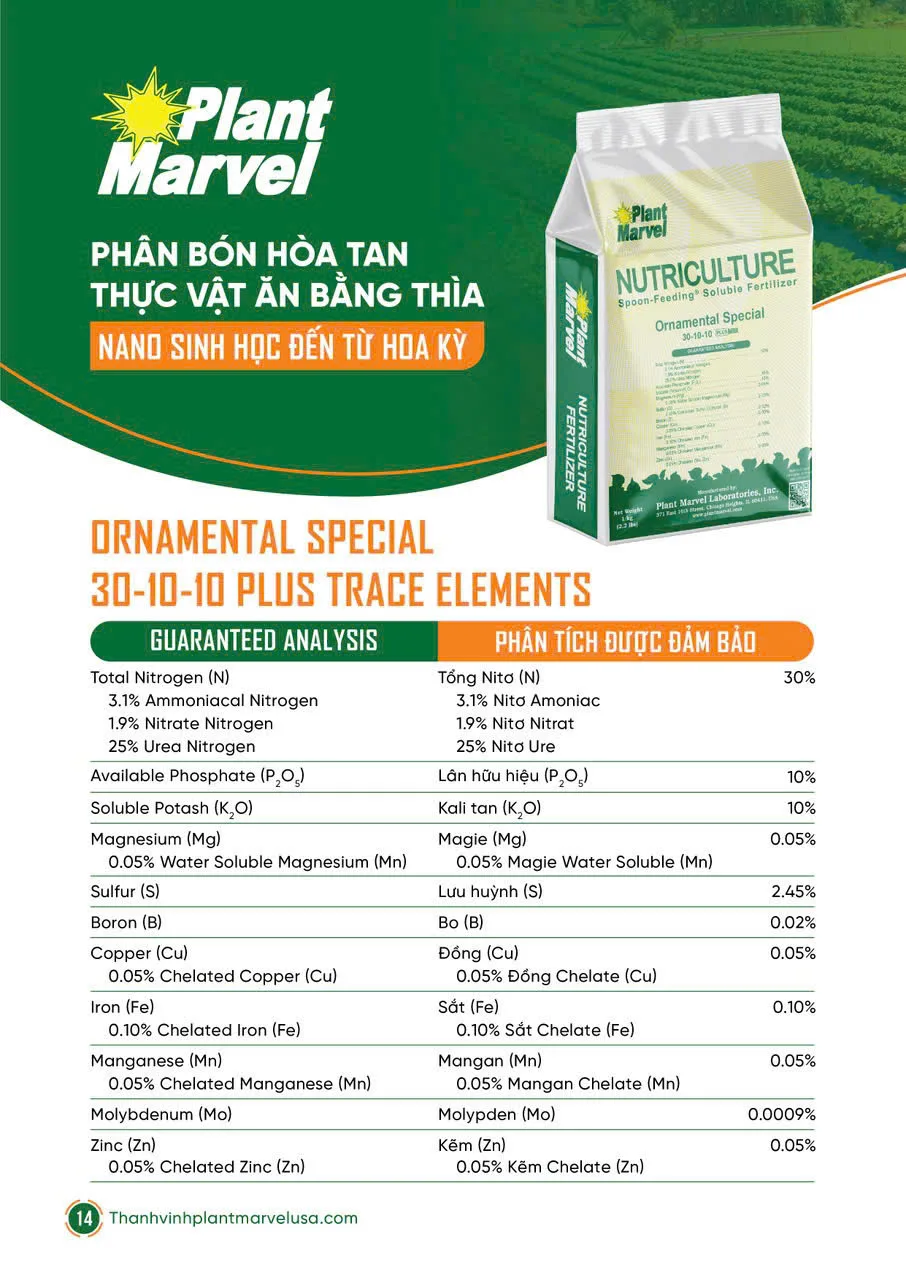 Ornamental Special 30-10-10 PLUS
